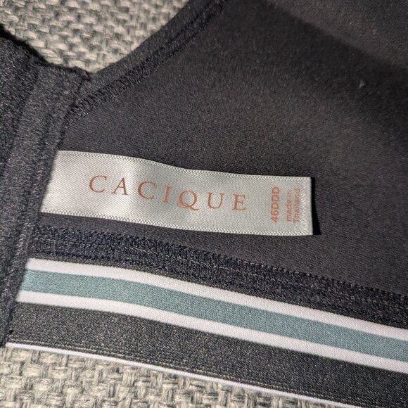 Lane Bryant Wireless Bra - Black White Polka Dot - LIKE NEW - 46DDD - Picture 4 of 6